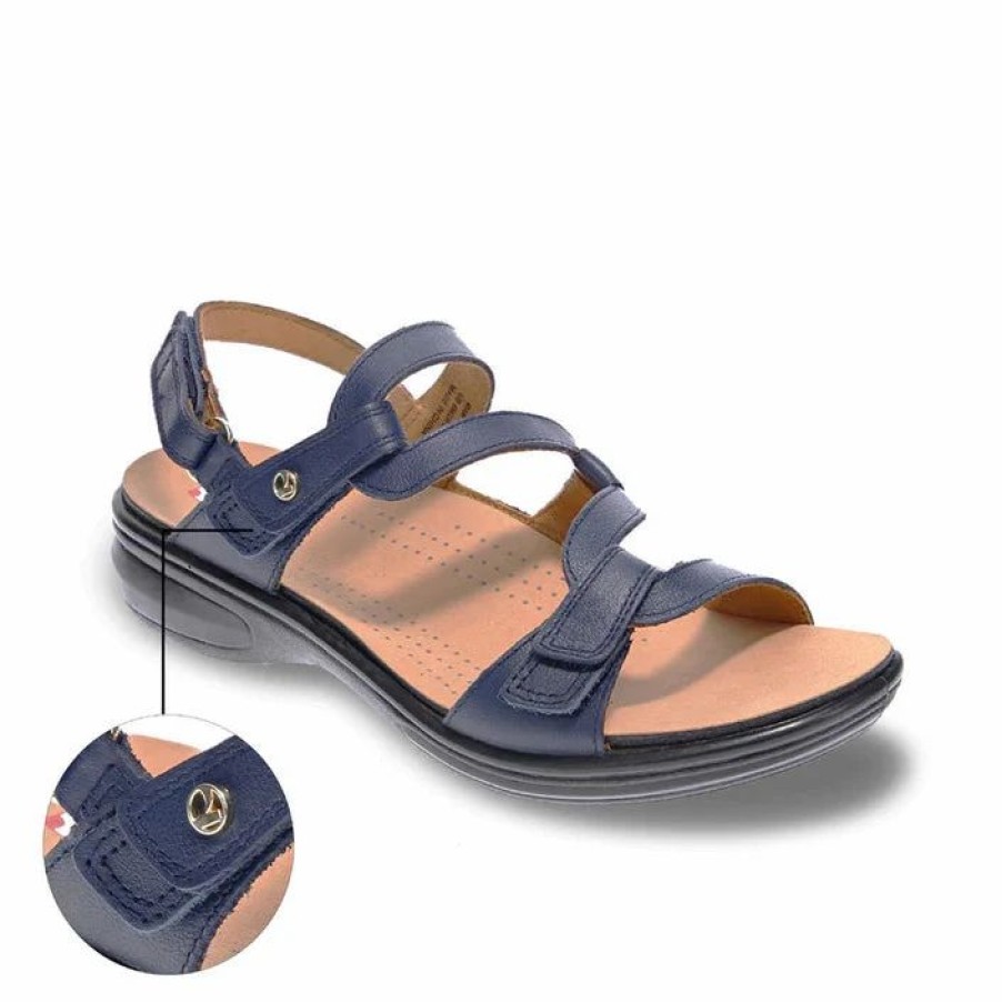 Women * | Revere Miami Back Strap Sandal Blue French