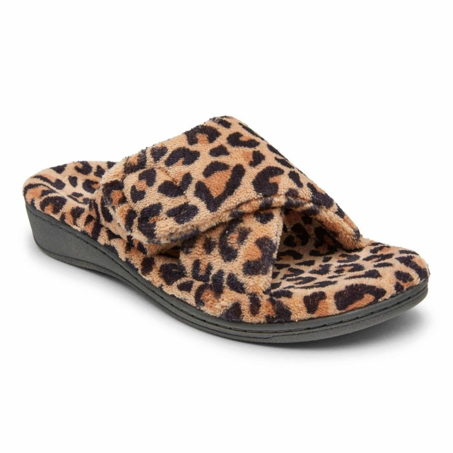 Women * | Vionic Relax Slippers Leopard