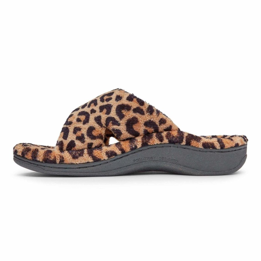 Women * | Vionic Relax Slippers Leopard