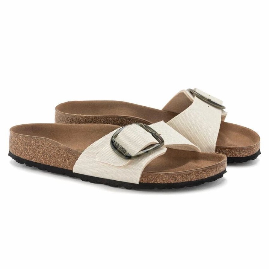 Women * | Birkenstock Narrow Madrid Vegan Big Buckle Eggshell