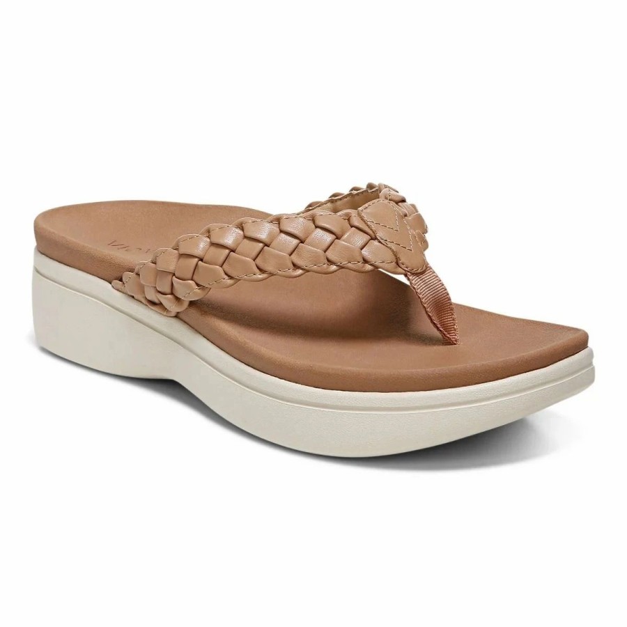 Women * | Vionic Kenji Platform Sandal Macaroon