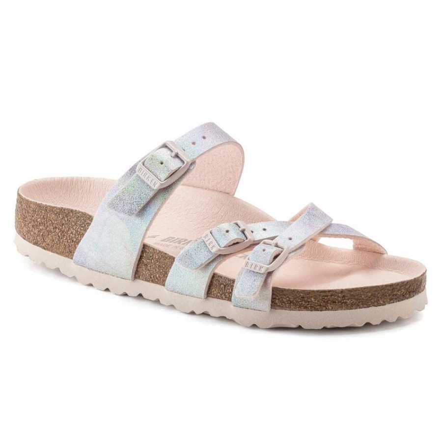 Women * | Birkenstock Regular Franca Vegan Microfiber Irid Rose