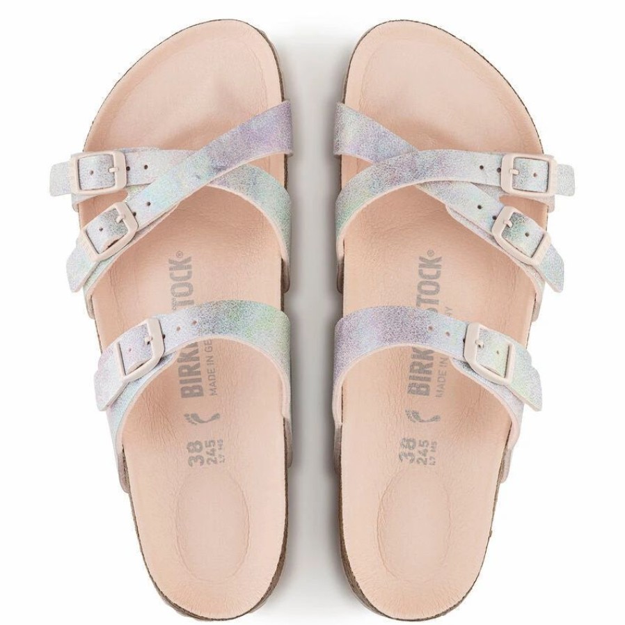 Women * | Birkenstock Regular Franca Vegan Microfiber Irid Rose