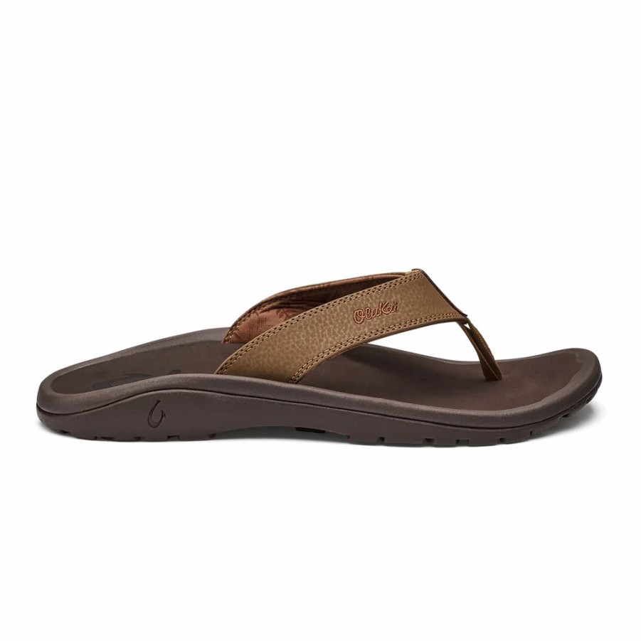 Men * | Olukai Men 'Ohana Dark Tan Java Tan/Dk Java