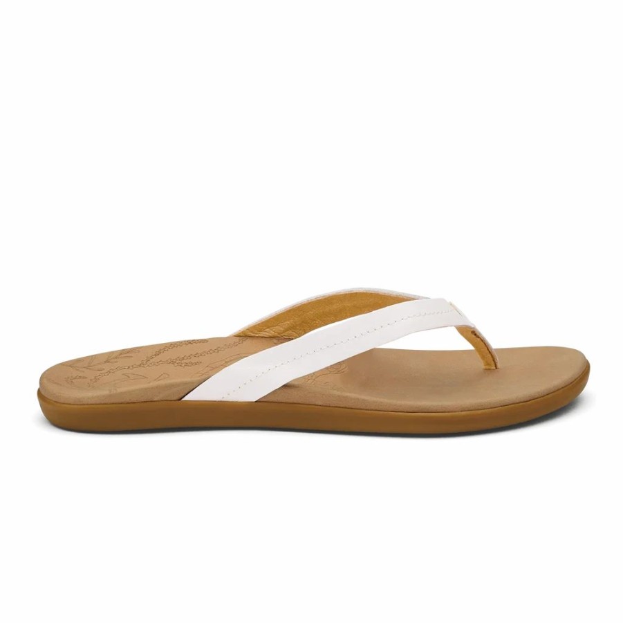 Women * | Olukai Honu Bright White Golden Sand Bright White/Goldsand