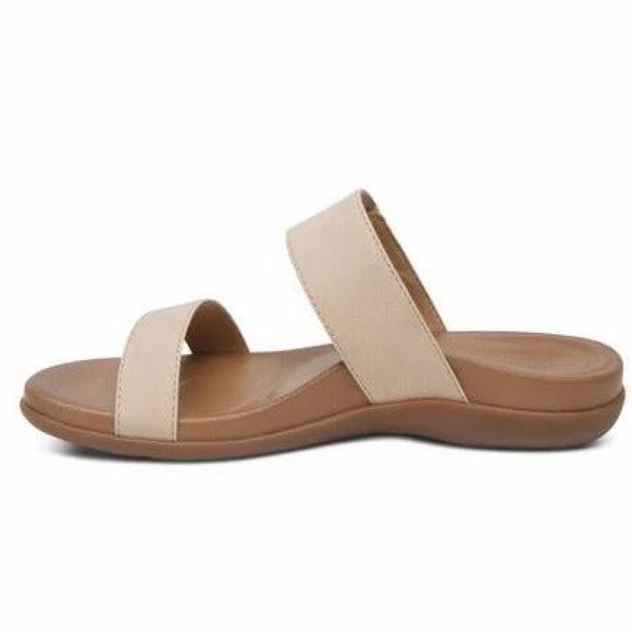 Women * | Aetrex Mimi Water-Friendly Sandal Tan