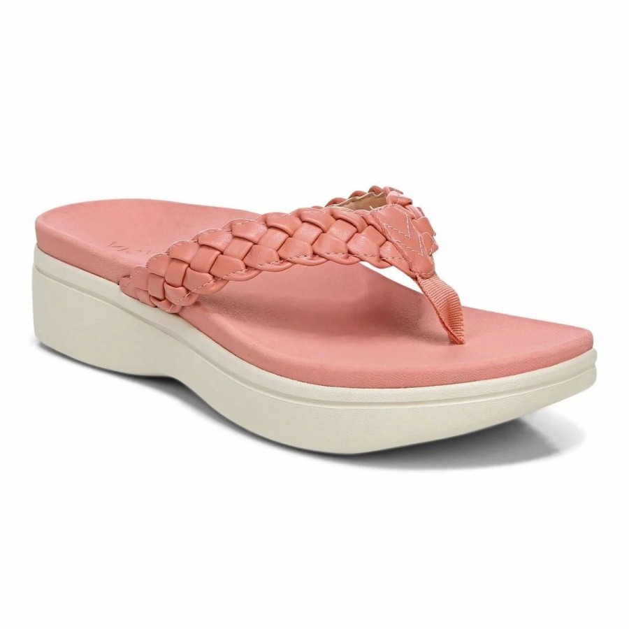 Women * | Vionic Kenji Platform Sandal Teracotta Terracotta