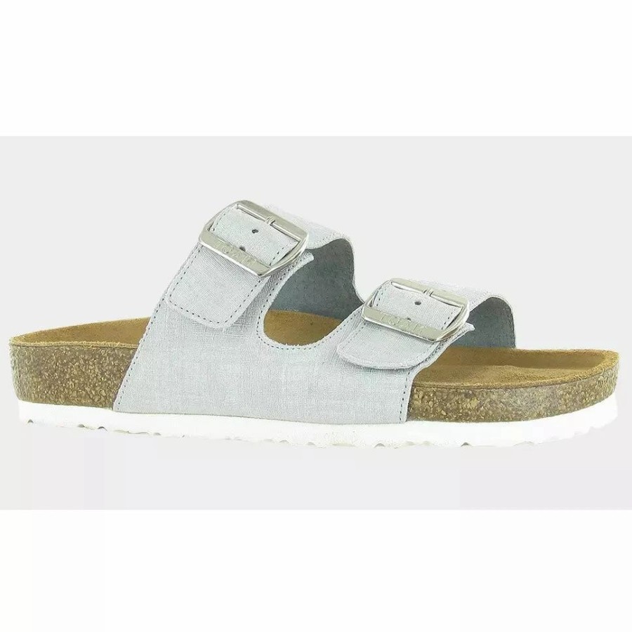 Women * | Naot Santa Barbara Grey Linen Leather Gray Linen Leather