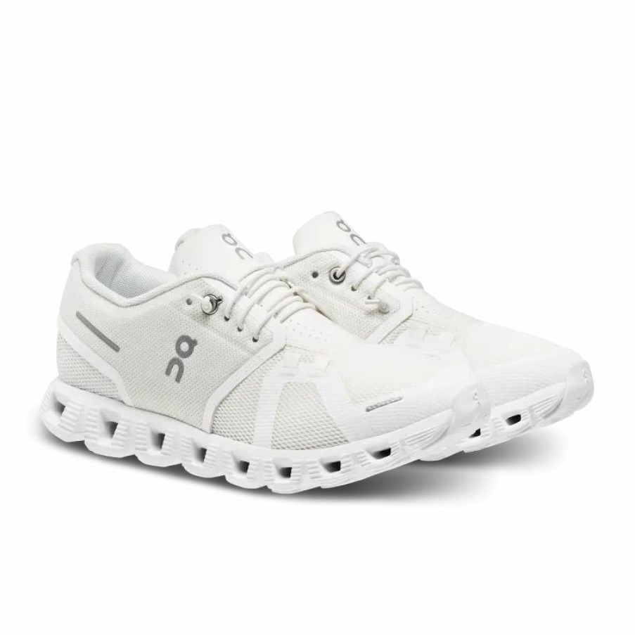 Women * | On Running Women Cloud 5 Undyed White Undyed Wht/Wht