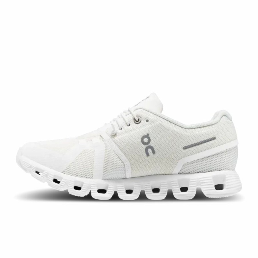 Women * | On Running Women Cloud 5 Undyed White Undyed Wht/Wht