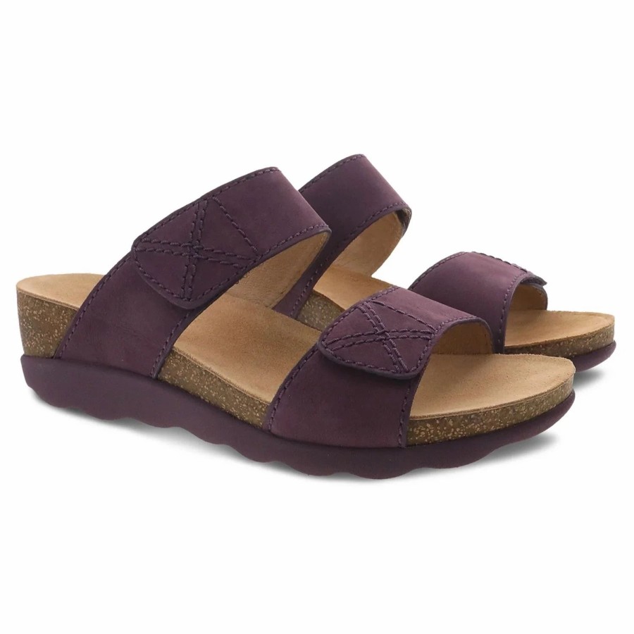 Women * | Dansko, Llc Maddy Milled Nubuck Purple