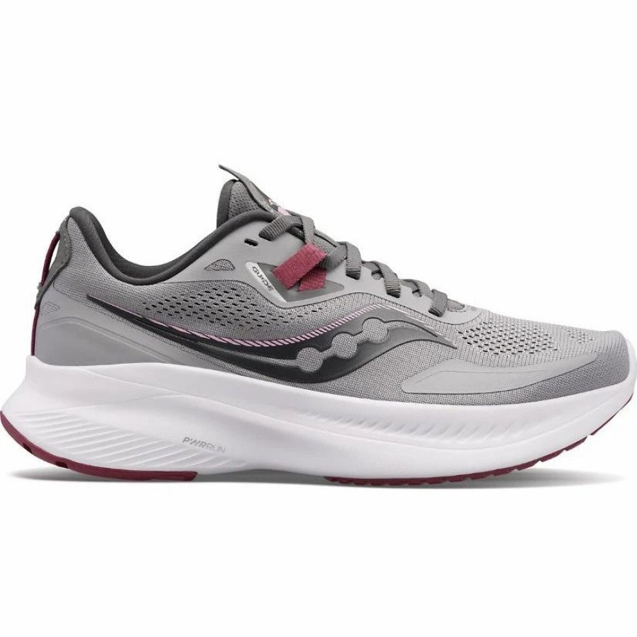 Women * | Saucony Womens Guide 15 Alloy/Quartz