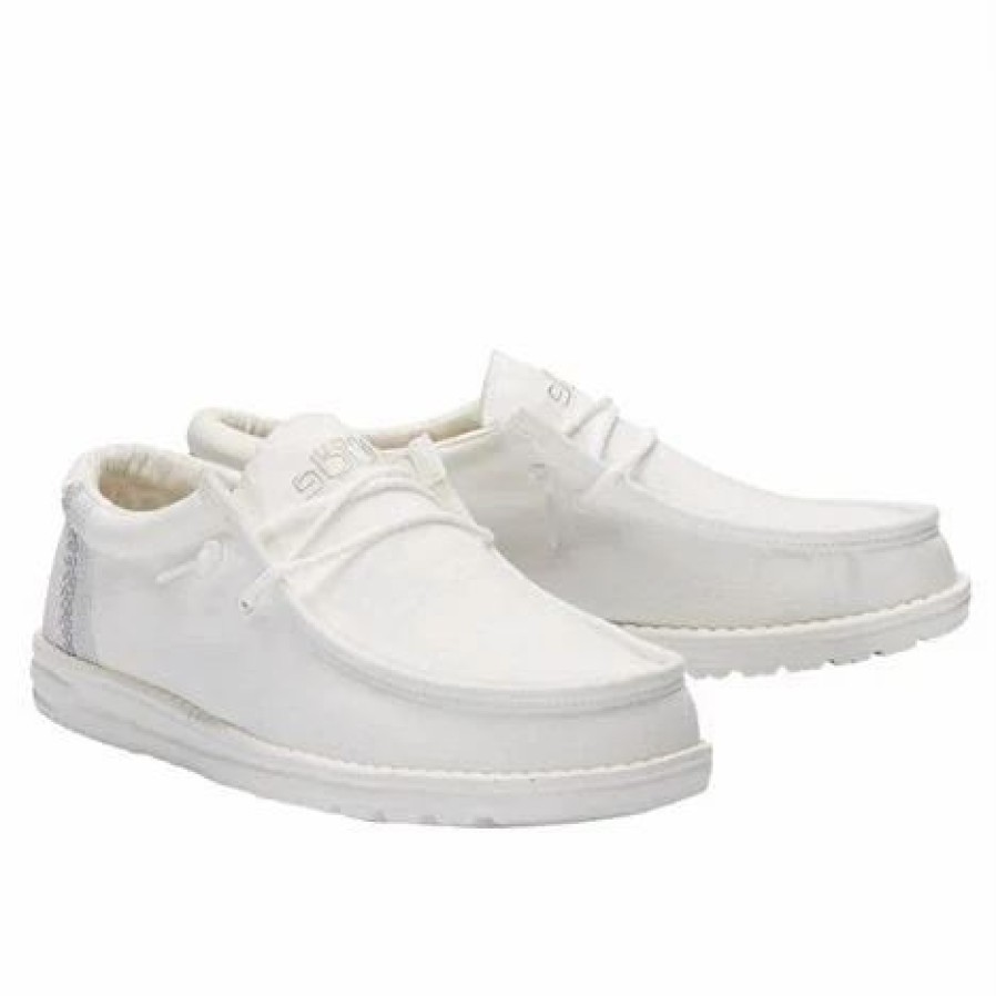 Men * | Hey Dude Wally Break Stitch White