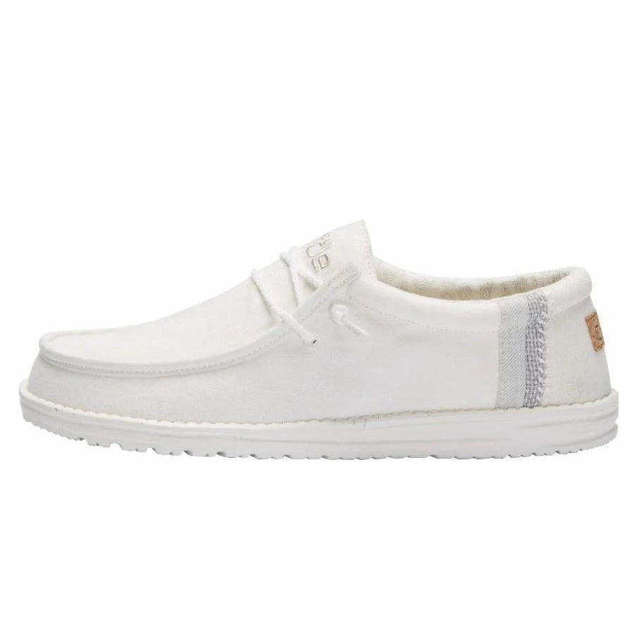 Men * | Hey Dude Wally Break Stitch White