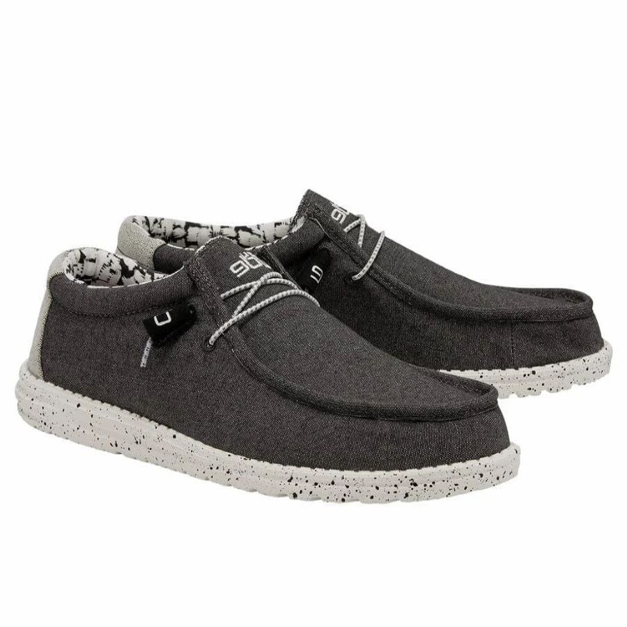 Men * | Hey Dude Wally Stretch Opal Black