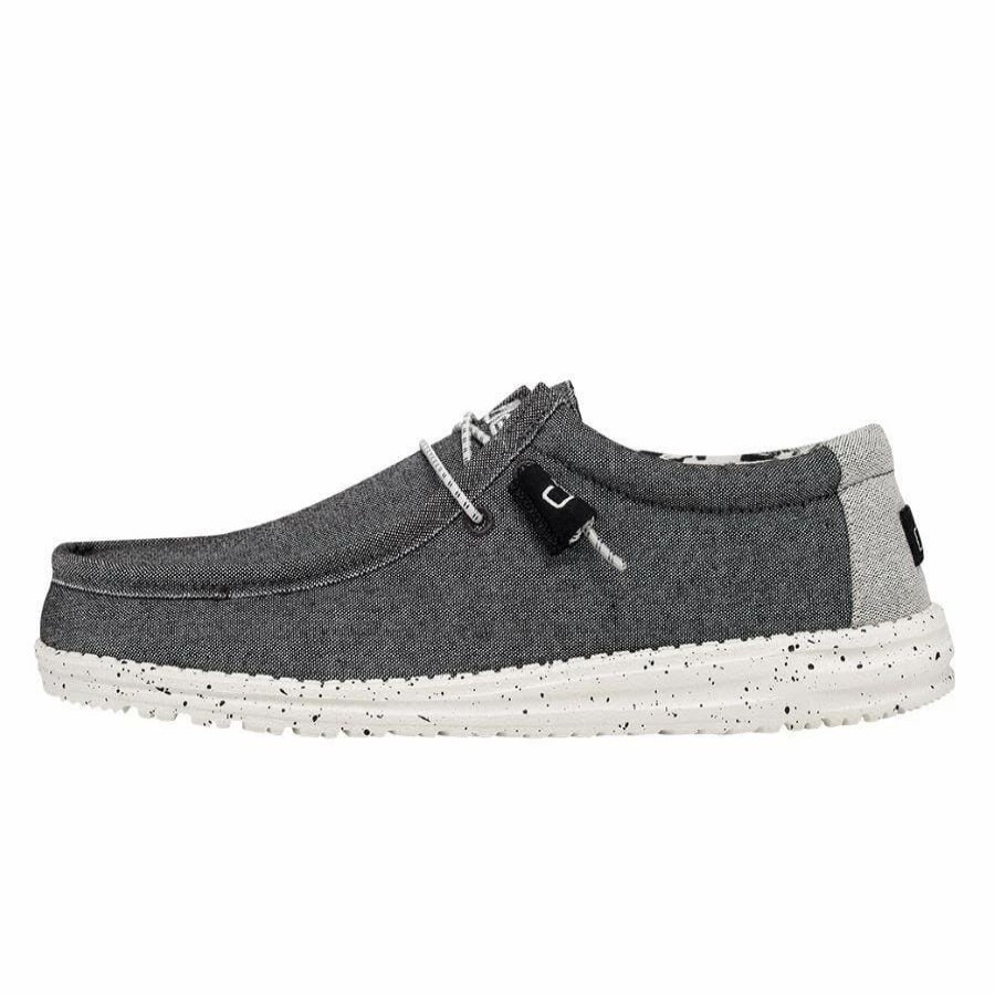 Men * | Hey Dude Wally Stretch Opal Black