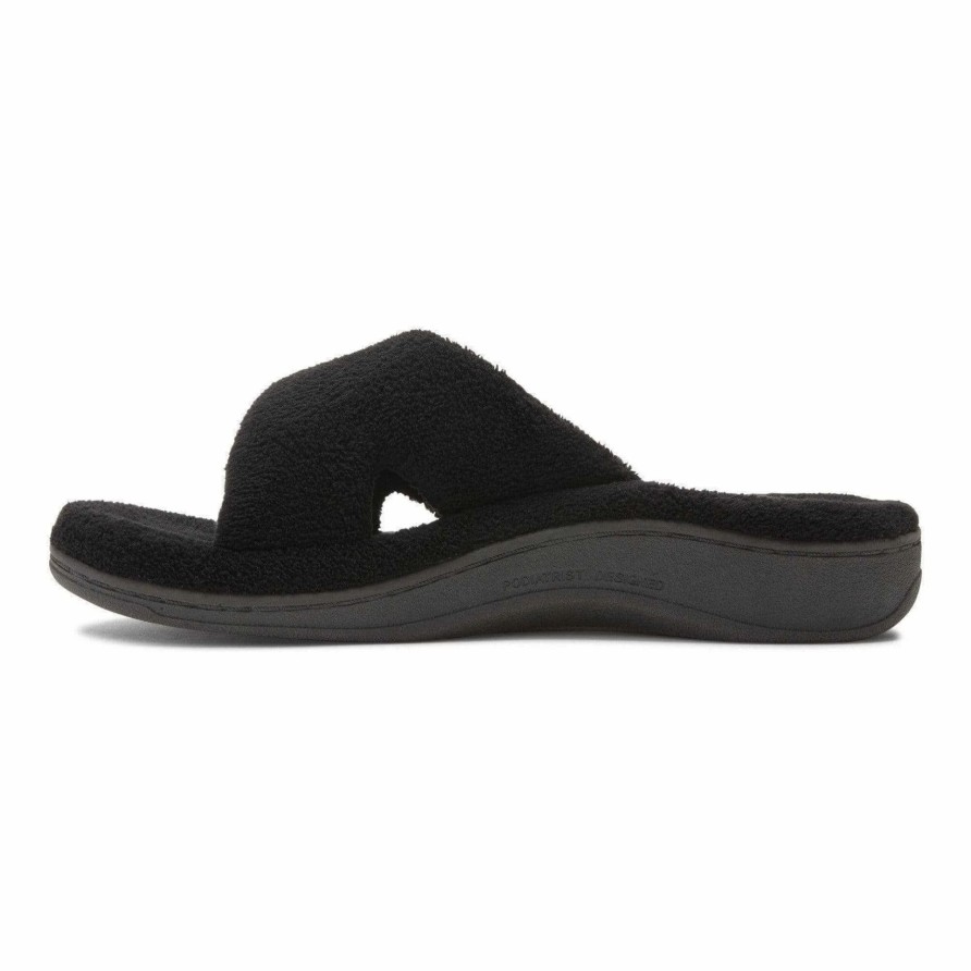 Women * | Vionic Relax Slippers Black