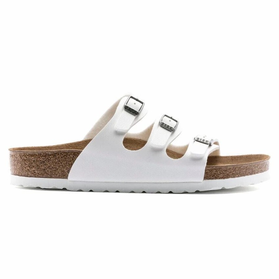 Women * | Birkenstock Regular Florida White Birko-Flor