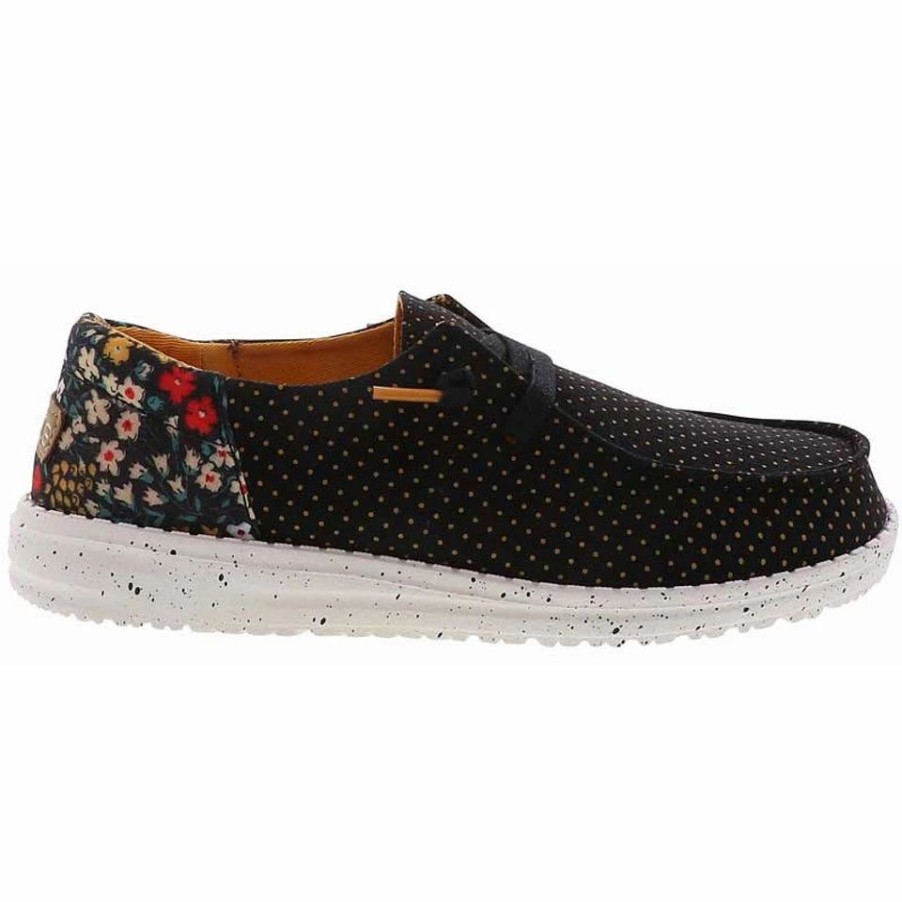 Women * | Hey Dude Wendy Funk Floral Dot Floral Dot Black