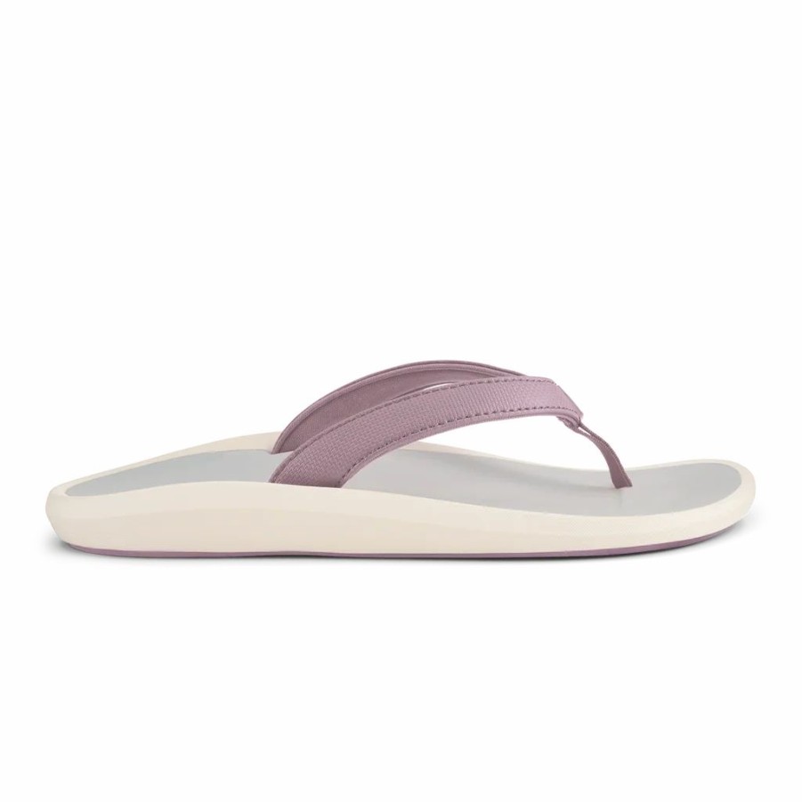 Women * | Olukai Pi'Oe Lilac Chalk Mist Grey Lilac Chalk/Mist Grey