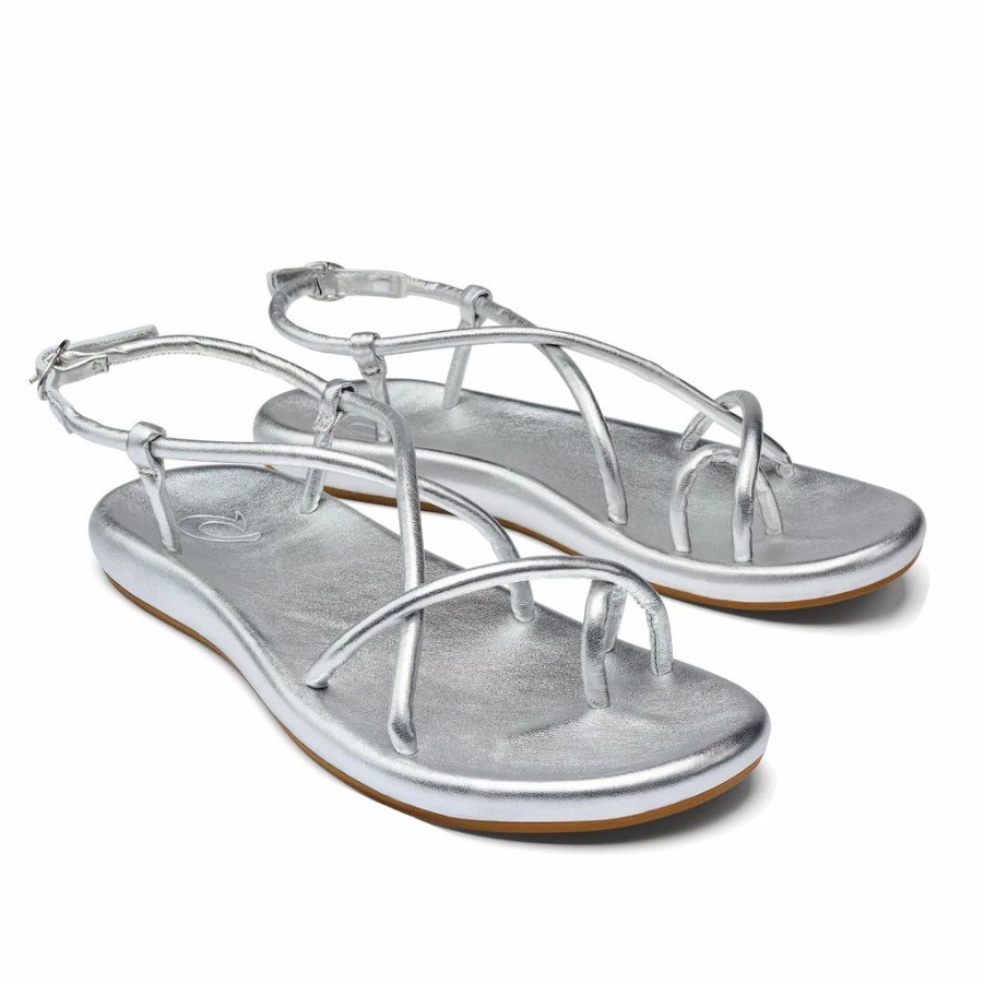 Women * | Olukai Waiau Silver Silver/Silver