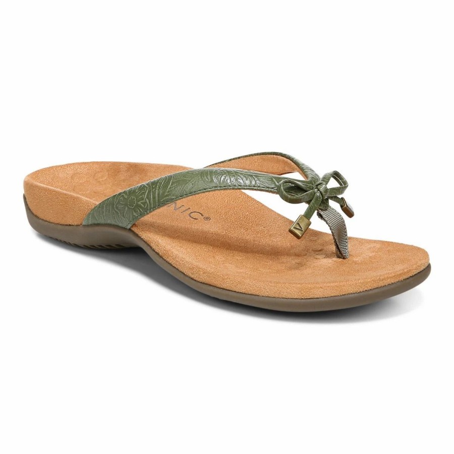 Women * | Vionic Bella Embossed Army Green