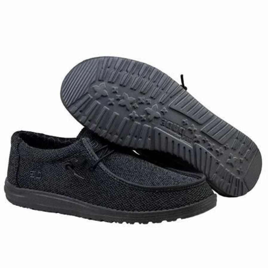 Men * | Hey Dude Wally Sox Micro Total Black