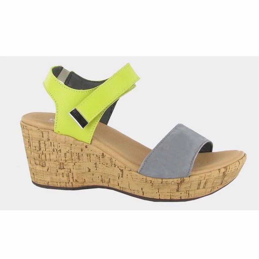 Women * | Naot Summer Smoke Grey/Lime